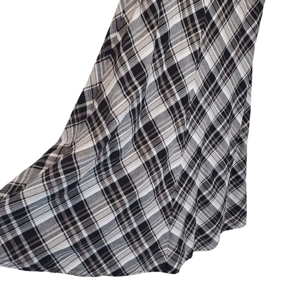 Tulip‎ Plaid Cotton Tank Dress – French Picnic / Lagenlook Summer | Size S - Picture 4 of 8